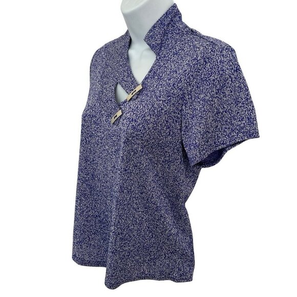 Jamie Sadock Women's S Purple Medium Wrap Collar Metal Buttons Golf Tennis Top - Picture 4 of 13